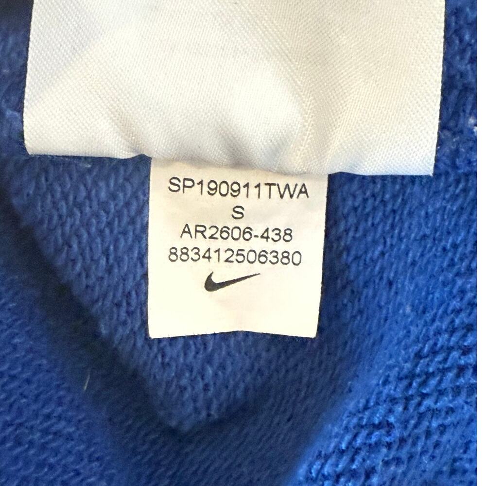 NIKE JUST DO IT Blue Crew neck sweatshirt top shirt Women Small S - Picture 6 of 8